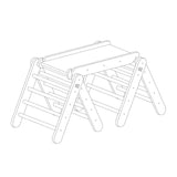 Climbing Triangle With Slide and Climbing Frame - Grey